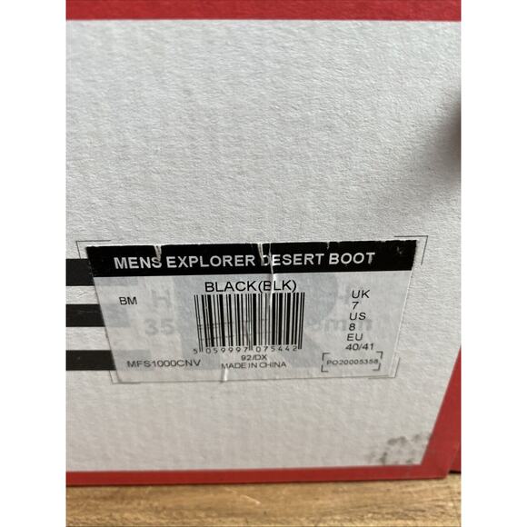 Hunter Men\'s Explorer Desert Black Boots MFS1000CNV.BLK US8 /EU40/41 - UK 7 main image 5